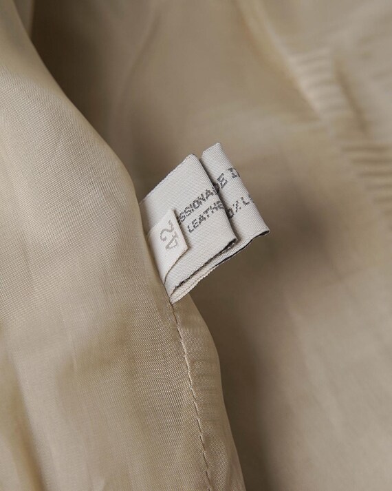 Miu Miu S/S2000 Leather Zip Jacket in Beige - Etsy