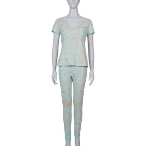 John Galliano Newsprint Top+Bottom Set