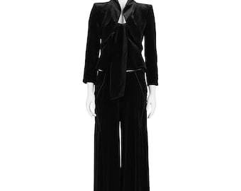 Giorgio Armani Velvet Blazer Set