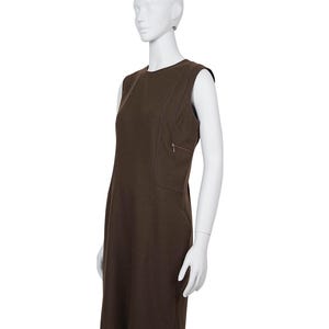 Miu Miu S/S1999 Wool Mid-Length Dress in Brown