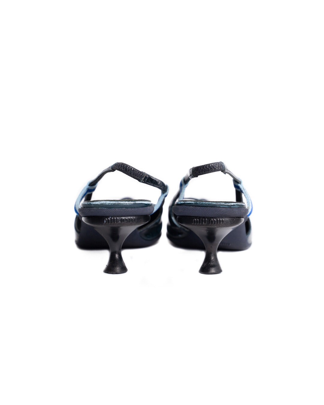 靴 S/S2000 Miu Miu Strap Leather Heels 37 Miu Miu S/S2000 