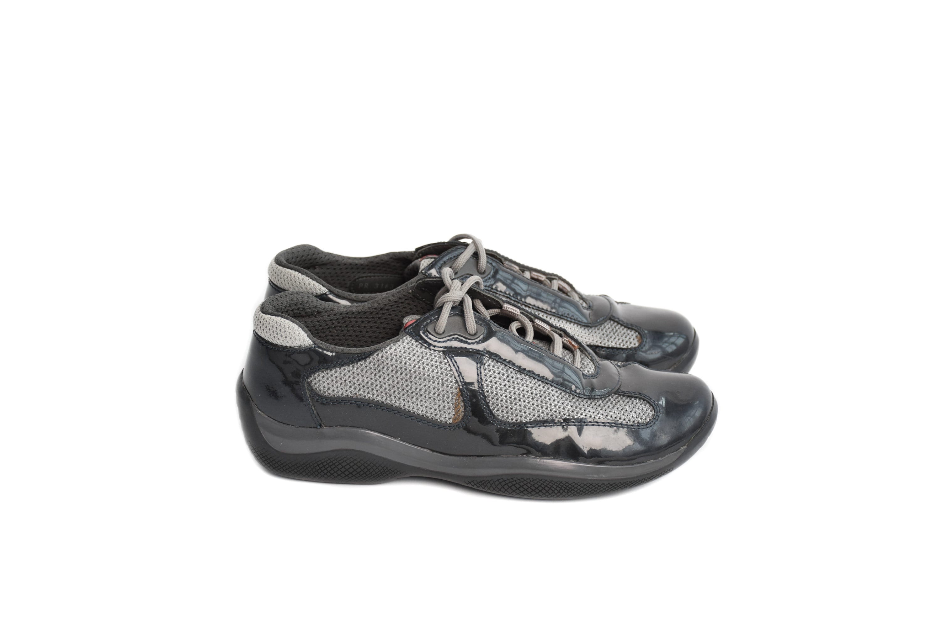 Prada americas cup sneakers black sale