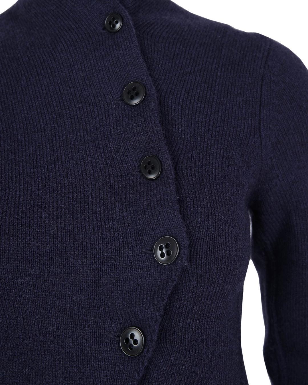 Ann Demeulemeester F/W2005 Wool Cardigan in Navy - Etsy