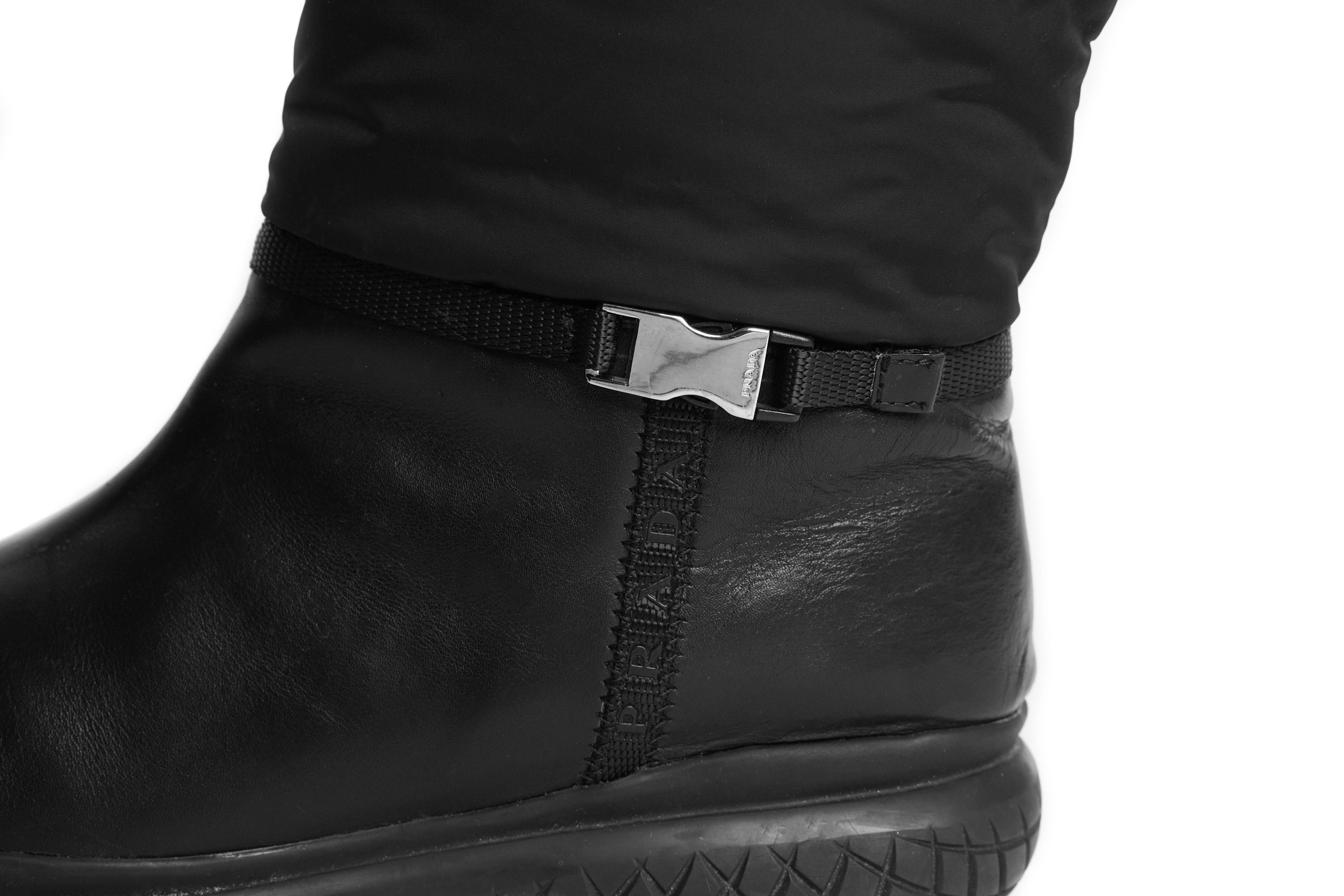 Prada F/W1999 Padded High Boots - Etsy