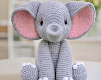 Elephant Crochet Pattern PDF | Cute Amigurumi Elephant | Easy Plush Toy | Baby Gift | Beginner Friendly | Digital Download