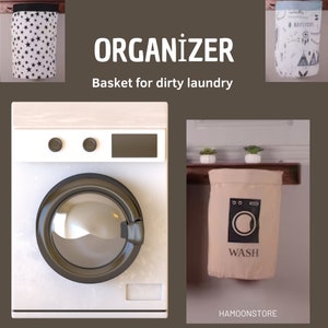 Cesta para ropa sucia y juguetes, Cesta para la ropa sucia, Cesta de almacenamiento de ropa plegable, Organizador para cuarto de baño Dormitorio Enfermera