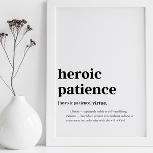 Heroic Patience-Marian Virtues Collection