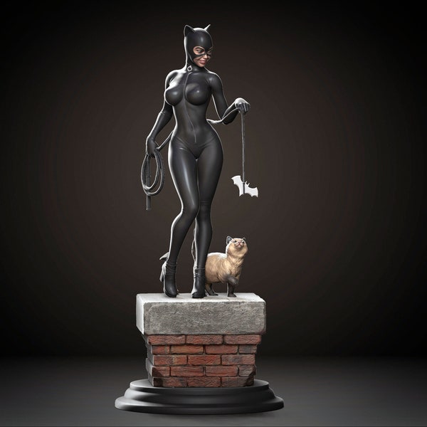 Catwoman Figur, Actionfiguren, Sammlerstücke Statue, handgemachte Miniaturskulptur, Filmfiguren, Geschenk