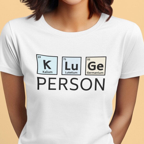 Kluge Person Shirt Periodensystem chemische Elemente Öko Tshirt Geschenk für intelligente schlaue Menschen