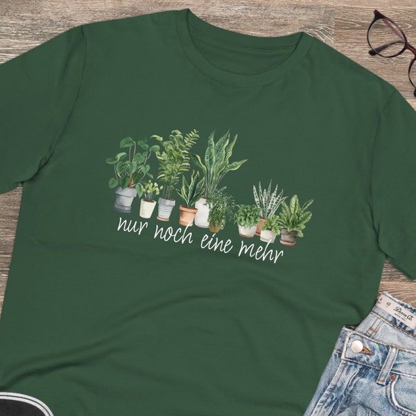 Zimmerpflanzen Öko T-Shirt Topfpflanzen Organic Shirt Lustiges Pflanzenliebhaber Bio-Baumwolle Shirt