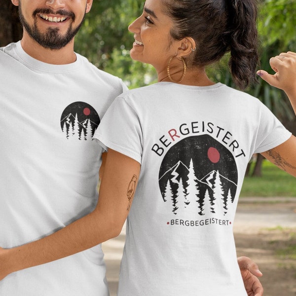Berge Öko Shirt Wandern Naturliebhaber T-Shirt nachhaltiges Alpen Unisex Natur Tshirt