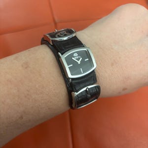 Breil Milano Luxury Designer Ladies Watch Swarovski Crystals Black Dial Stunning Breil Milano BW0401 Date Sapphire Crystal Black Resin Strap  main image 3