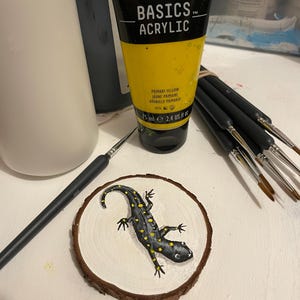 Spotted Salamander wood slice