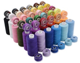 72Pcs 36 Colors Prewound Bobbins and Thread Spools