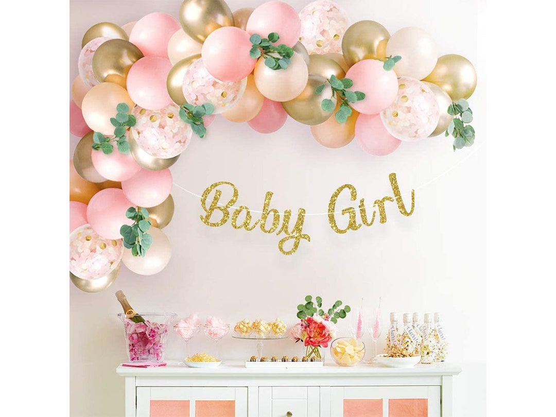 Baby Shower Decorations for Girl With Pink Balloon Arch Garland Kit Etsy