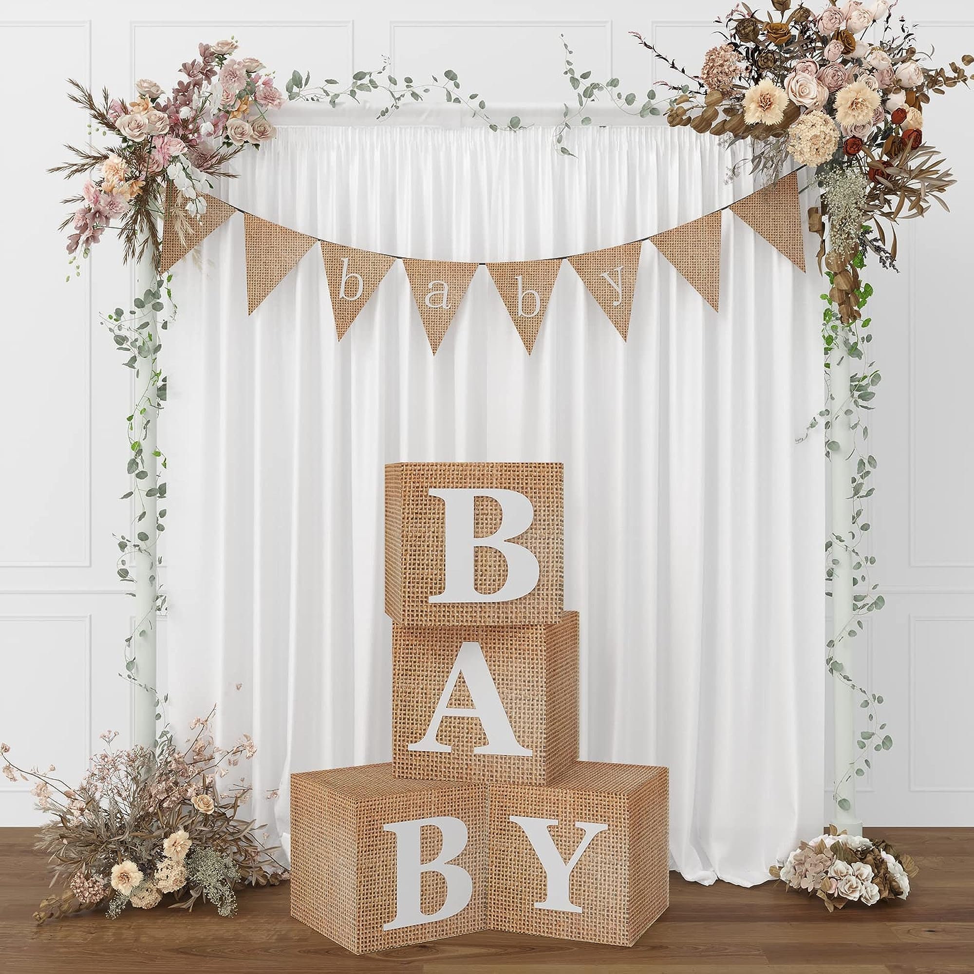  VLN DESIGNS Baby Letter Boxes - Gender Reveal Decor, Fillable  Cardboard Letters for Charcuterie Boards, Baby Shower Decorations : Home &  Kitchen