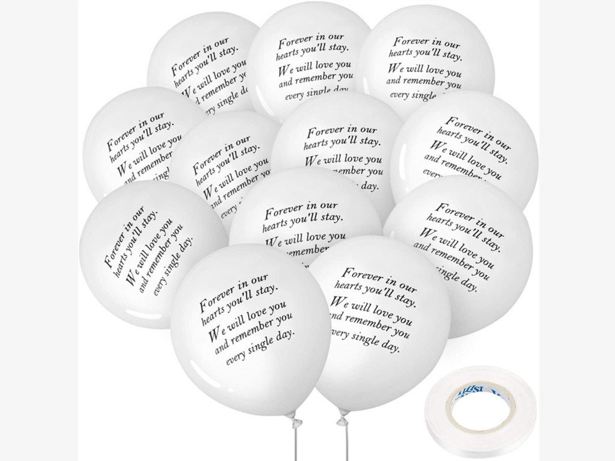 Memorial Balloons For Release Biodegradable Remembrance Angel Balloons To  Release In Sky Memorial Decorations For Celebration Of Life RIP Rest In