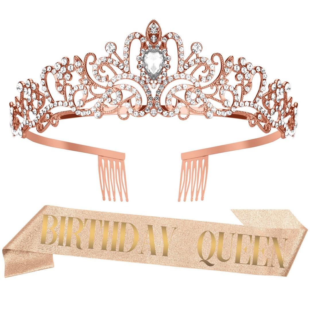 Birthday Sash for Women, Birthday Crown, Birthday Tiara, Birthday Queen