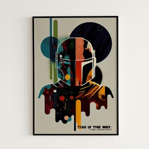 The Mandalorian inspired Bauhaus digital painting