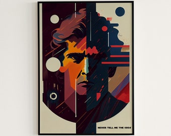 Han Solo inspired Bauhaus digital painting