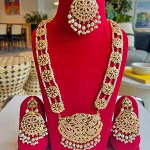 Rani Haar - Beautiful Pearls White & Gold/Multicolor Mala Long Necklace Many Styles