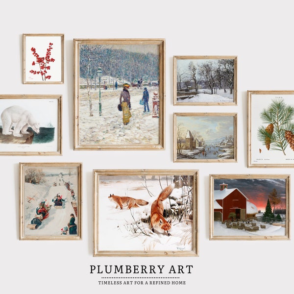 Winter Wall Art Etsy