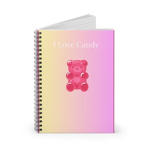 I Love Candy Gummy Bear-spiraal notitieboek | Geregeld dagboek