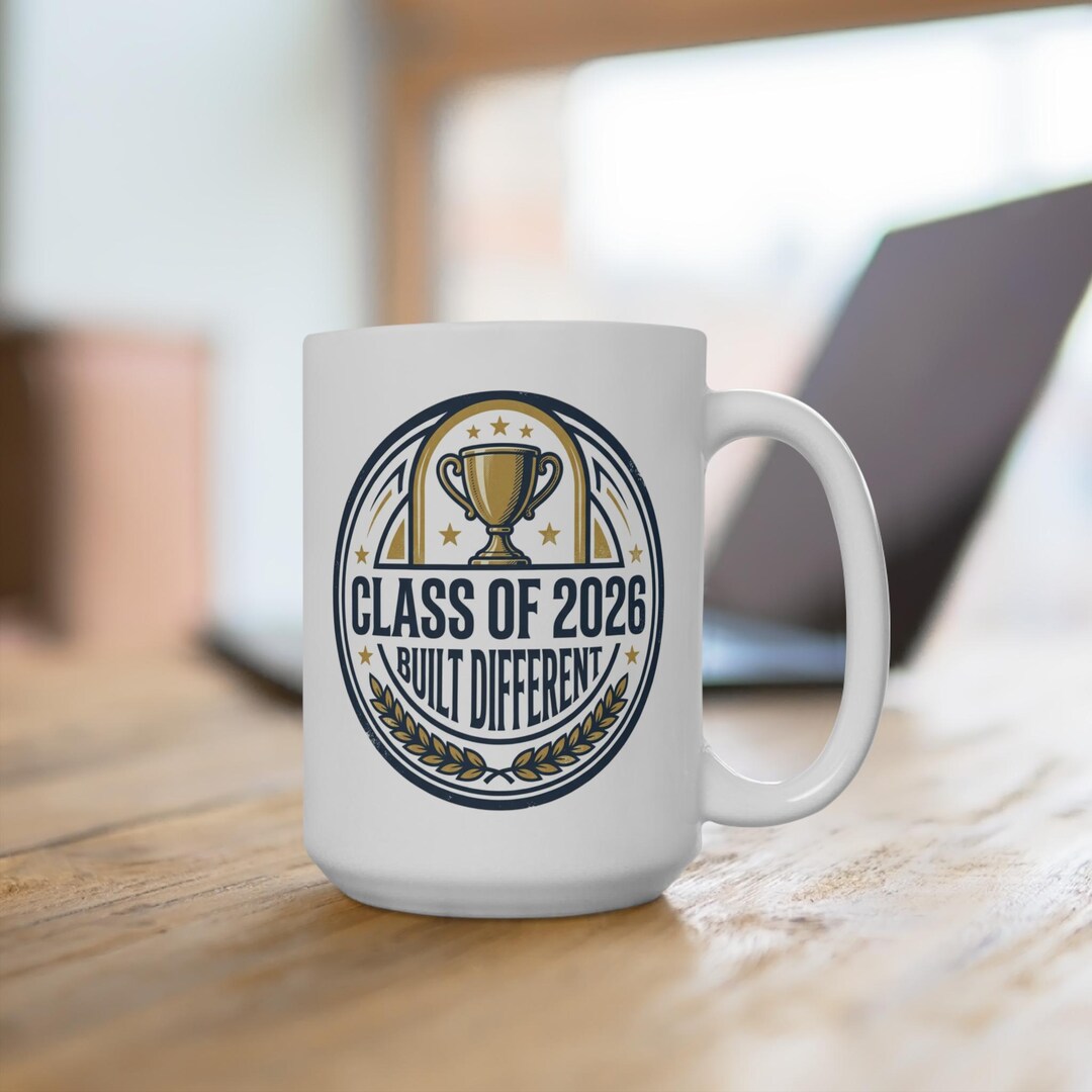 Class of 2026 Built Different Mug | Graduation Trophy Design - Etsy