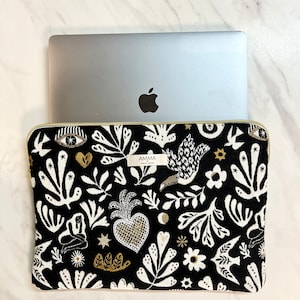 Housse d'ordinateur tissu jacquard - Arty Dark