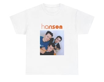 hanson / blink182- Unisex T-Shirt aus schwerer Baumwolle