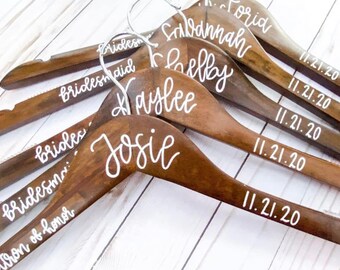 Personalized Wedding Dress Hanger – Custom Bridesmaid Gift