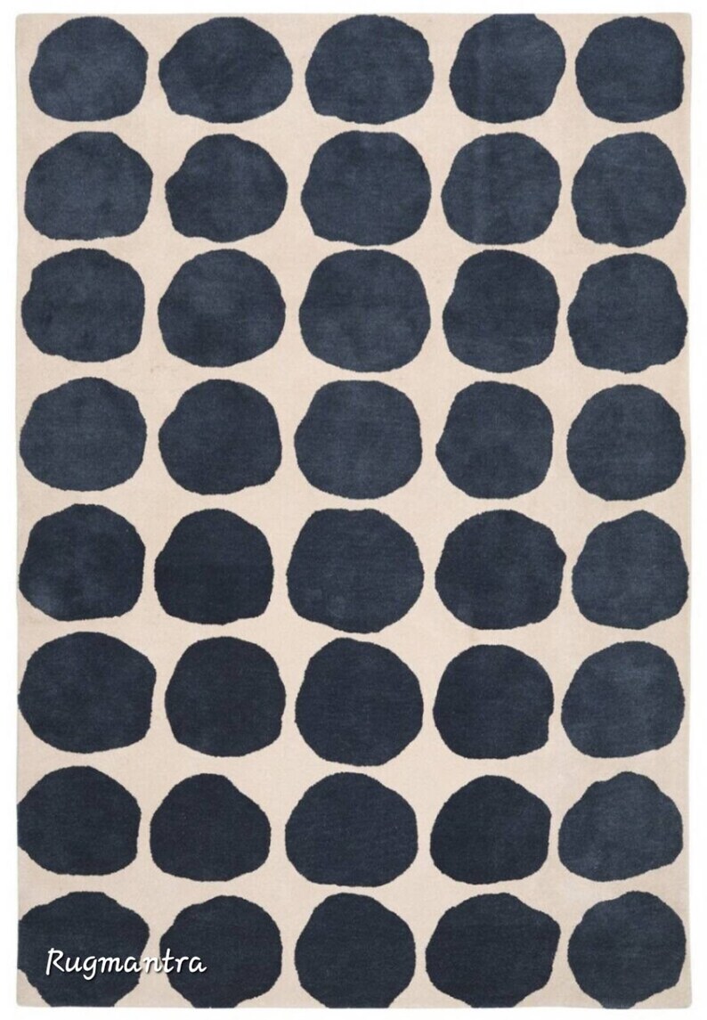 Minimalist Neutral Beige High Low Rug Premium Quality Designer