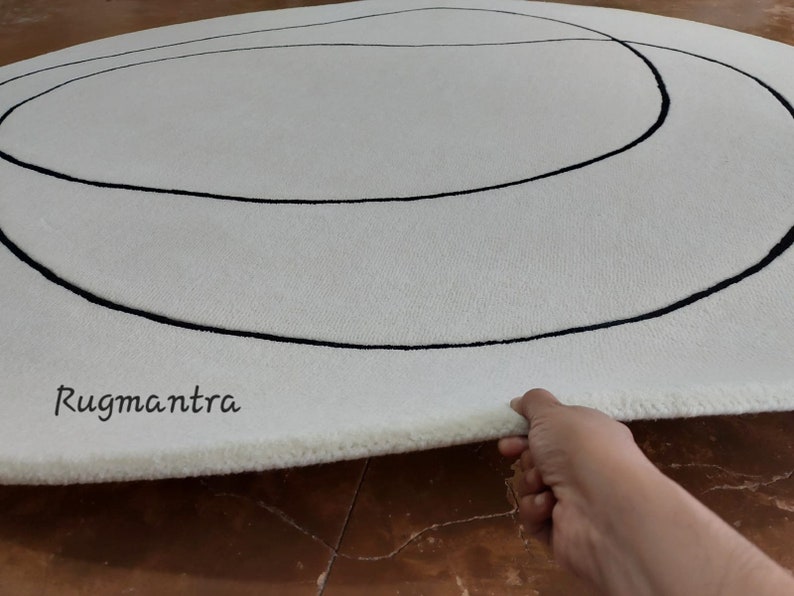 Rugmantra Abstract Tufted Area Rug - Thumbnail 5