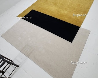 Modern handgjord oregelbunden tuftad matta för vardagsrum, sovrum och kontor tillverkad av nyzeeländsk ull 5x7 5x8 6x9 7x10 8x10 8x11 9x12 9x14