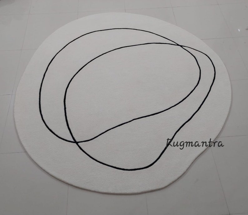 Rugmantra Abstract Tufted Area Rug - Thumbnail 4