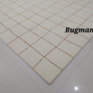 Minimalist Green Modern Abstract stripes Handmade Designer contemporary Tufted Area Rug for Living Room Bedroom 5x8 6x9 8x10 9x12 10x14