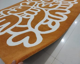Premium Quality  Handmade woolen Tufted Area Rug for Living Room Bedroom contemporary rug for office entry way 5x8 6x9 8x10 9x12 10x14 12x15