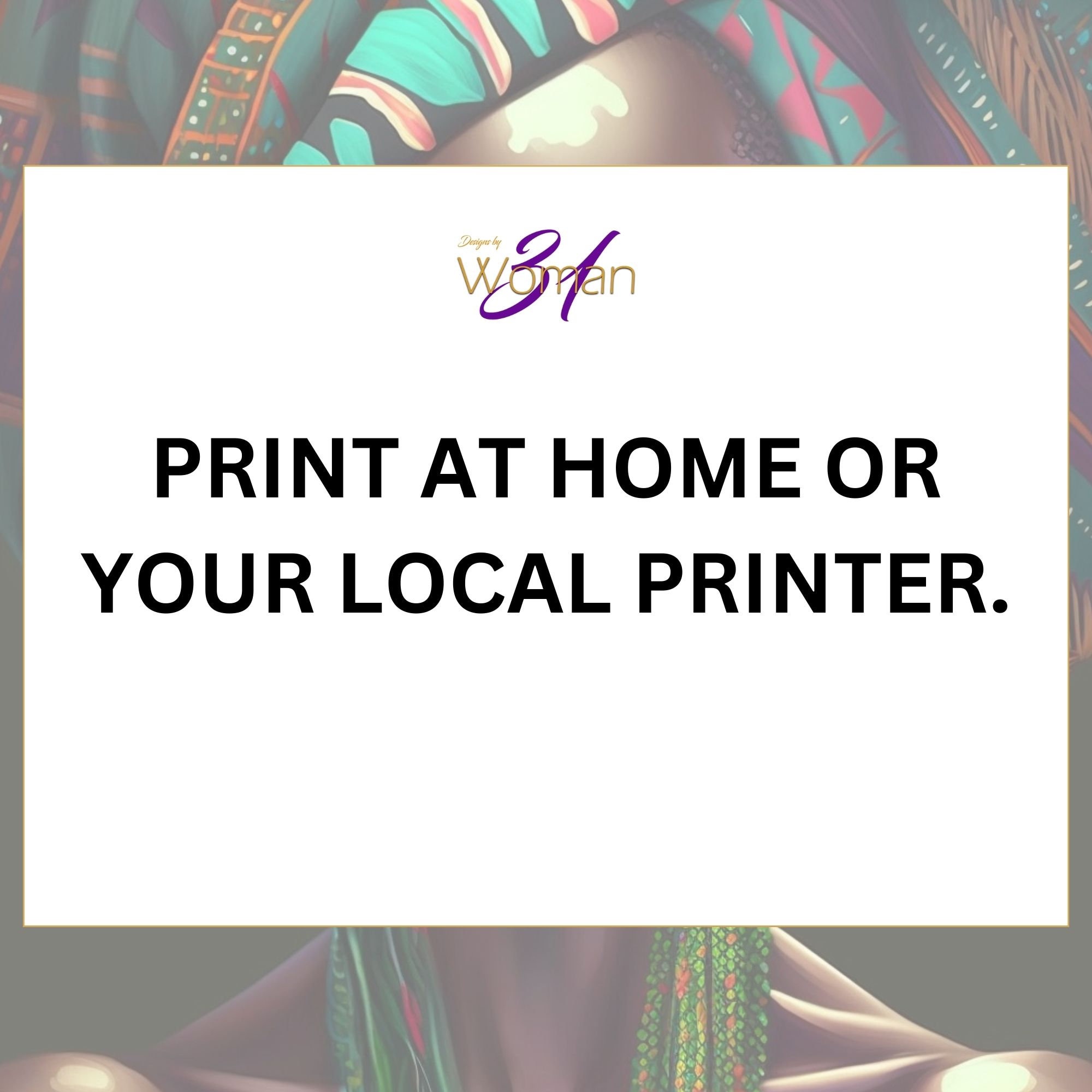 Vibrant african american woman clip art for digital projects etsy