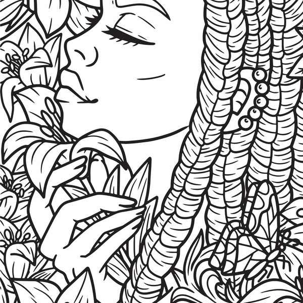 Nude Anime Coloring Pages - Etsy UK