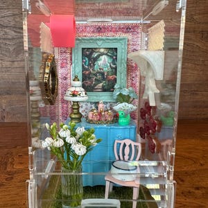 Spring Day Jumping Spider Enclosure Habitat,4x4x8, jumping spider home, spider enclosure, jumping spider habitat, spider accessories