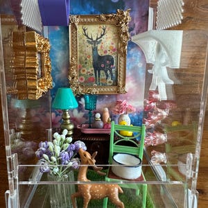 Oh Deer! Jumping Spider Enclosure Habitat,4x4x8, jumping spider home, spider enclosure, jumping spider habitat, spider accessories