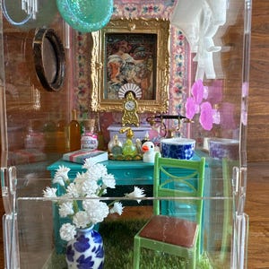 Beach Day Jumping Spider Enclosure Habitat,4x4x8, jumping spider home, spider enclosure, jumping spider habitat, spider accessories