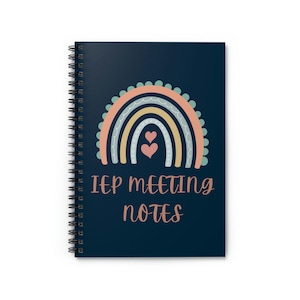 IEP meeting Notes, Special Needs Mom Journal, SPED teacher journal, Teacher notebook, Autism mom notebook, Advocate journal, IEP notes