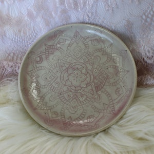 Hand-carved Mandala Plate