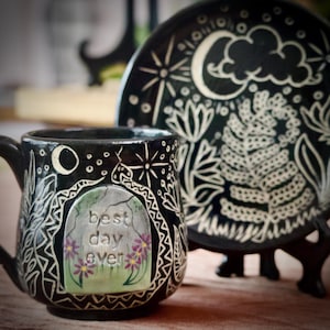 Handmade Ceramic Mug and Plate Set