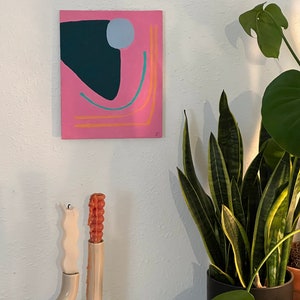 Original Mid Century Modern Inspired Painting