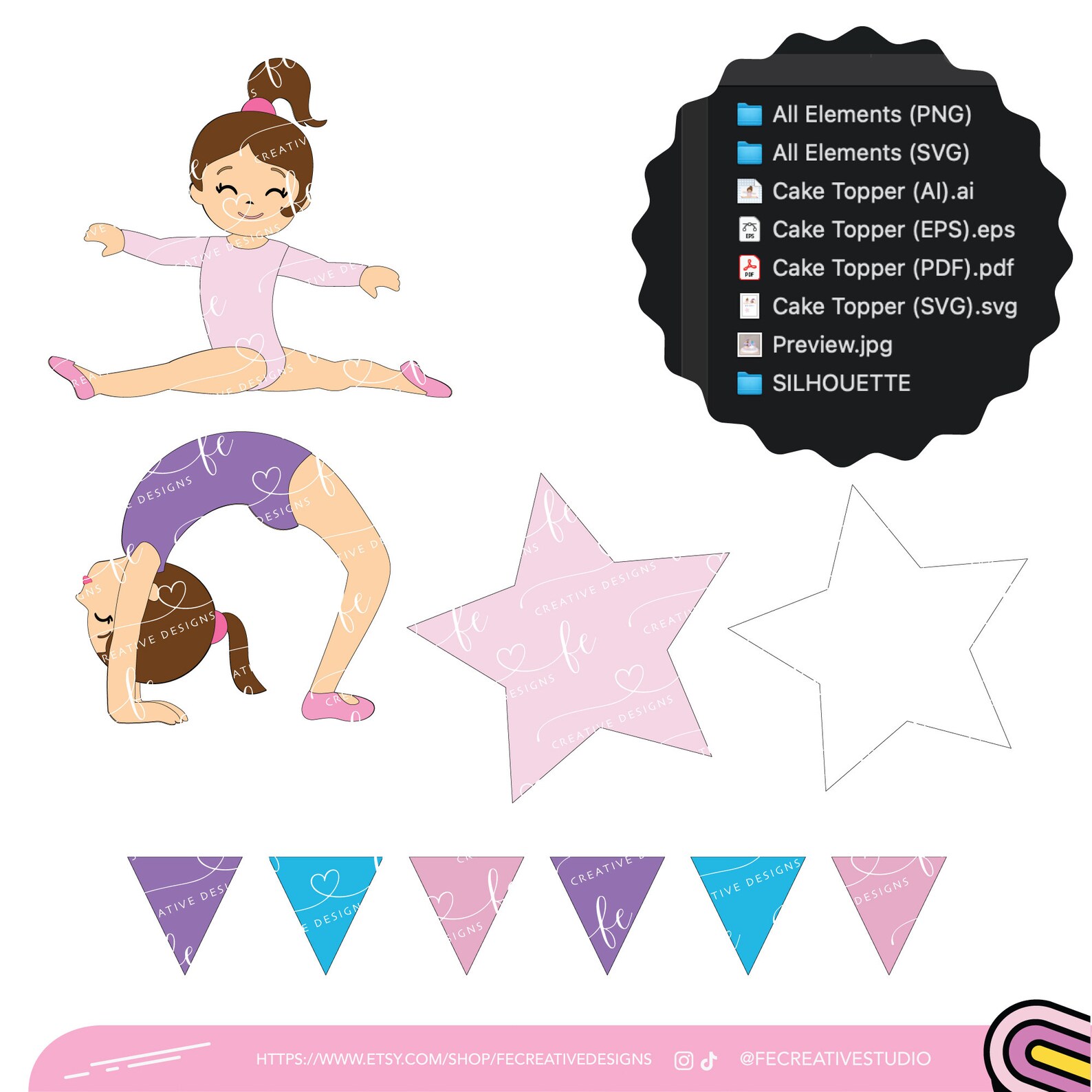 29 PCS Gymnastics Cake Toppers Gymnastics Girl Balls Nigeria - View #5