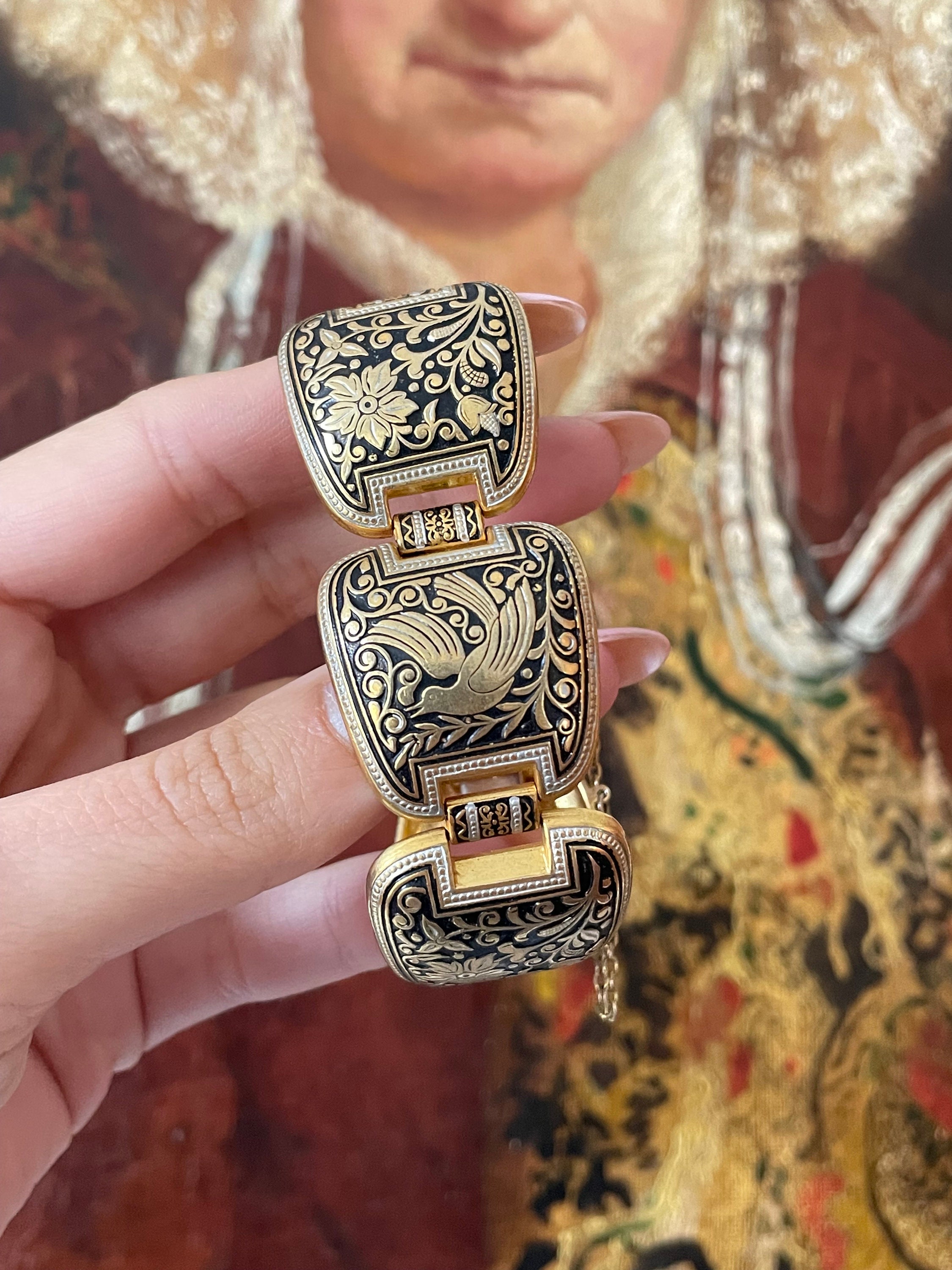 Damascene Toledo Bracelet - Etsy Damascene Toledo Bracelet - Etsy