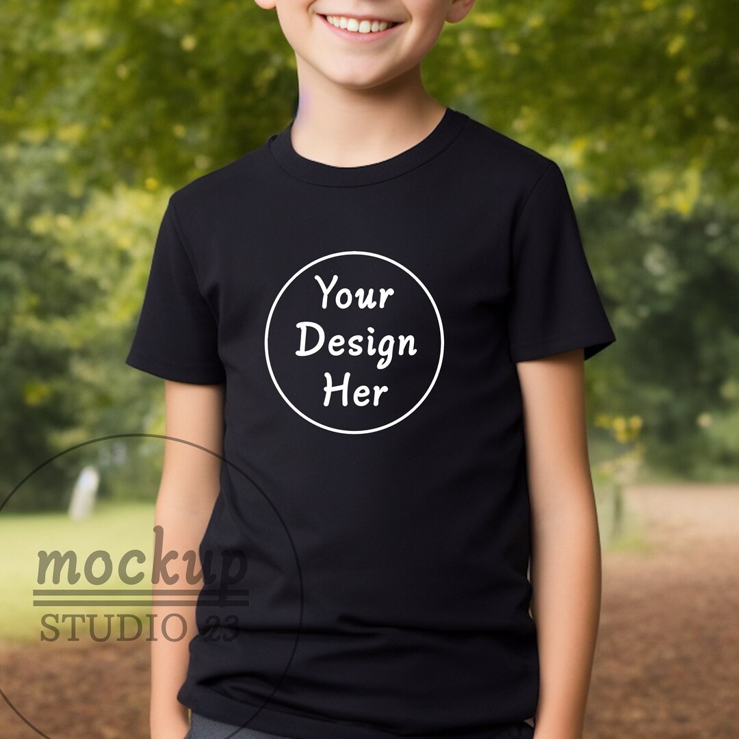 3 Black Tshirt Mockup for Kids,little Boy Tshirt Mockup,mockup