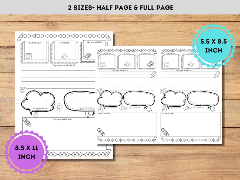 Kids Sermon Notes, Printable PDF, Letter Size, Half Page, Bible Study, Children's Church, Sunday ...